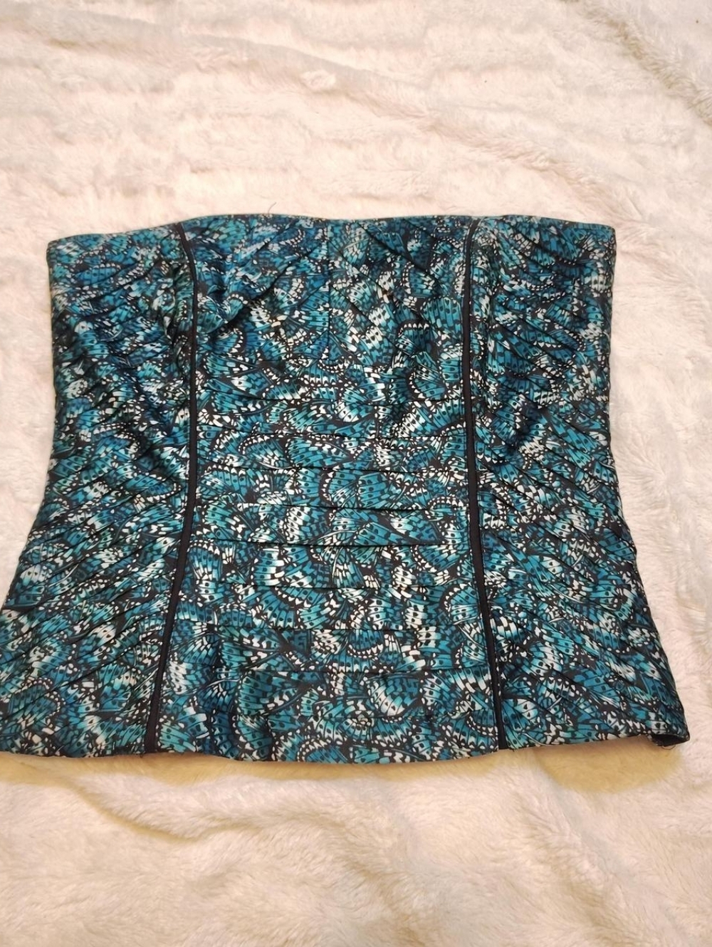 White House Black Market Butterfly Wing Corset Top